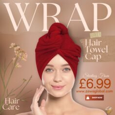 Zawa Global 100% Egyptian Cotton Hair Towel Wrap Cap
Ditch the heat, keep the sh…