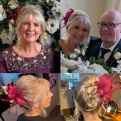 Soft glam hair and makeup for the bride  short fine hair make to look voluminous…