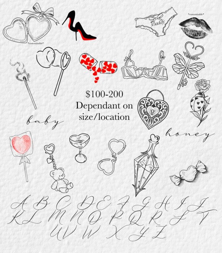 VALENTINES DAY FLASH 
DM to book 

#tattoo #tattooflash #cairns #valentines #fla…