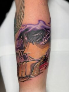 Aura farming jinwoo 
Top half is on the way 
.
.
.
.
#perthtattoos #animetattoo …