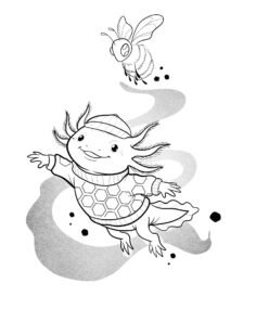 Best Team.
#beetattoo#tattoo #axelotle #tattooing #meme…