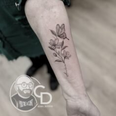 Fineline butterfly #tattoo #inked…