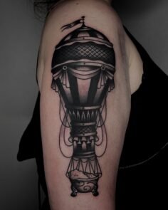 bathtub on hot air balloon I did a while back for my sister Verena. Thank you 
….