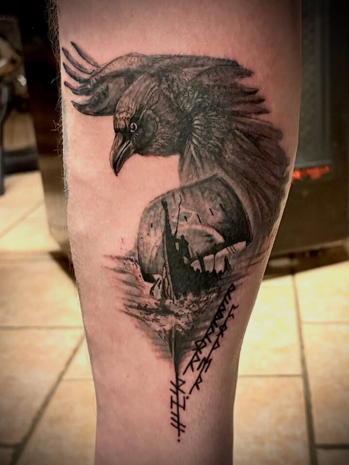 #tattoo #bngtattoo #vikingtattoo #blackandgreytattoo #inked…