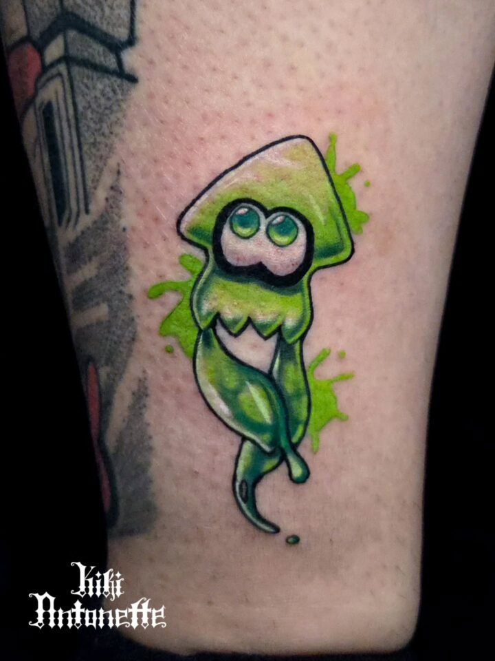Splatoon Squid for Mikey! This was so fun :D Octoling next 

 @inkydreamstattoo …