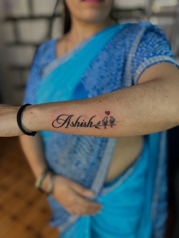 Name tattoo design  trending name tattoo 
DM FOR TRENDING NAME TATTOo….
#tattoo …