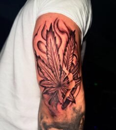 where my stoners @ ?
–
–
#tattoo #realism #maryjane #viral #muzzyinkz…