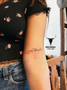 #Tattoosession 
#thought tattoo – just breathe 
Just Breathe” tattoo is a symbol…