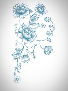 Floral design, first session. Needs to follow up for more shading and additional…