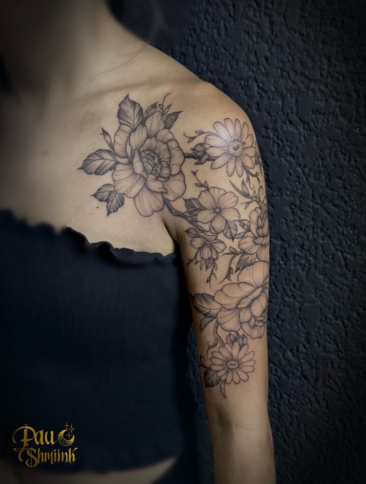 Primera sesión de manga de flores  
 
Mándame mensajito para tu cita o cotizació…