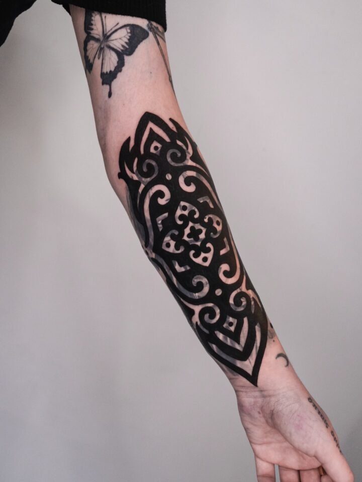 Blast over/cover up. Can anyone guess what it was???  #tattoo #perth…