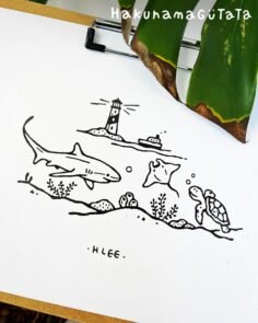 「客製圖」
在海上工作的她，海是她的生活

* 二月開放預約 
–
#animaltattoo #tattoo #tattooartist #tattooart…