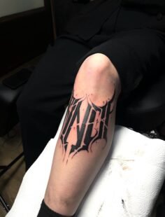 – Princip – Custom dark Lettering 
.
#tattoo #tx5…