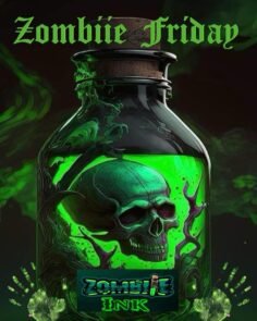 Zombie Friday is every friday $30 tattoos 1 to 2 inches no shading strictly line…