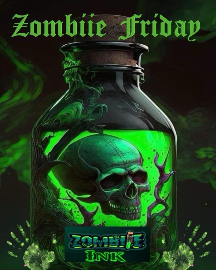 Zombie Friday is every friday $30 tattoos 1 to 2 inches no shading strictly line…