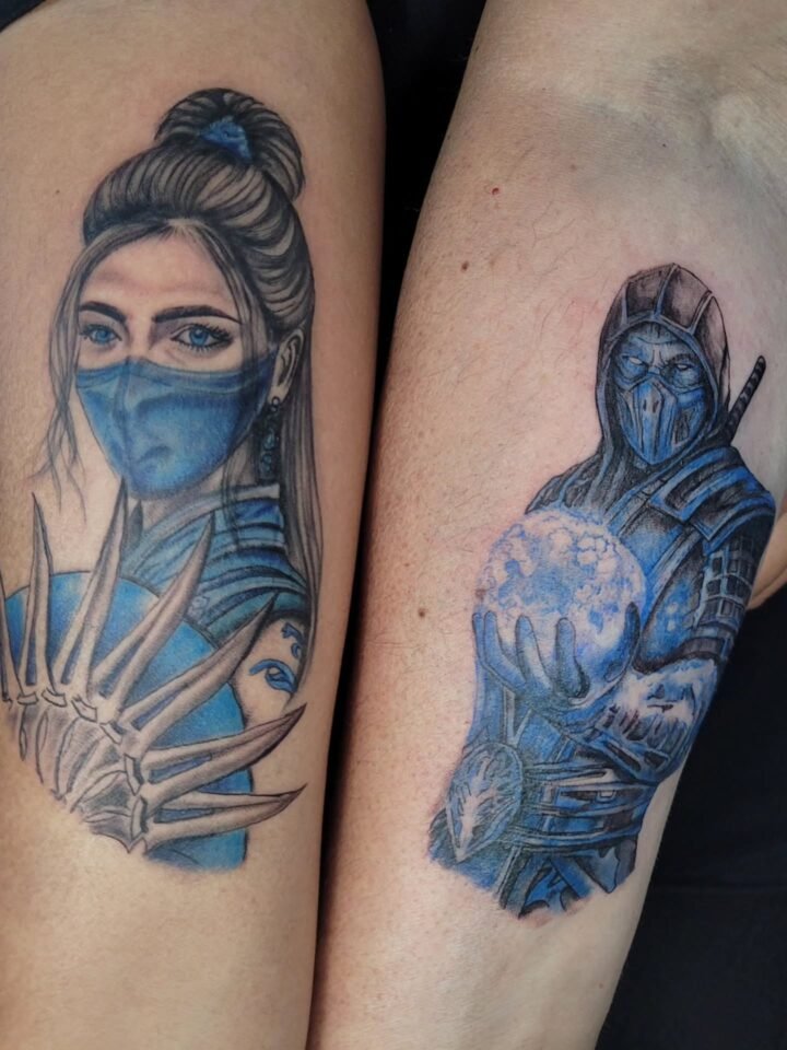 ​Sub-Zero’s ice, Kitana’s spice. The perfect combo.

Tattoo Sub-Zero by Apple 
T…