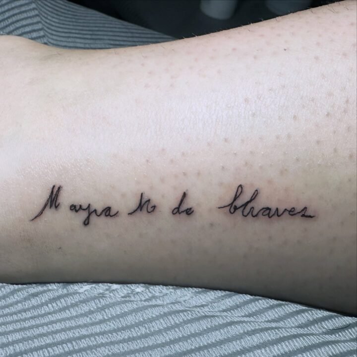 Firma. Lettering  Fine Line  @ms_wolf._ 
#tattoo #tattooed #tattooer #tattooarti…