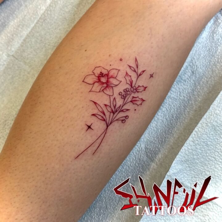 Minimalistic all red birth month flowers

BOOK IN BIO
#synfultattoos #tattoo #fl…