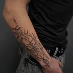 Neotribal tattoo .
#trend #ink #tattoo #Jelgava #TattooJelgava…