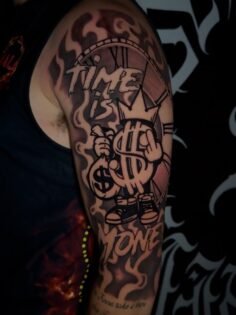 Done  at @caponeinkperth 
#tattoo #tattooist #tattooblackandgrey #tattooarm #aus…