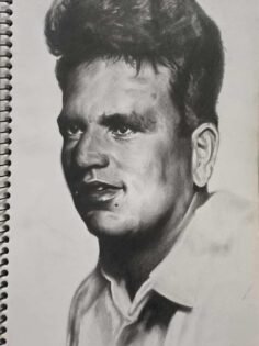 Just a lil portrait of my late grandfather 
#portrait #charcoaldrawing #tattoo #…