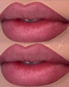The cutest pout 
But make it Pink ombre lips  

I did a pass of a very pale nudi…