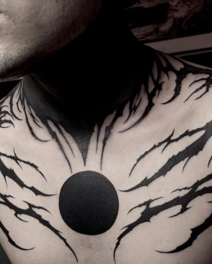 TATTOO by @hiena13tattoo 

#darkornaments #darktrash #blackwork
#freehand #tatto…