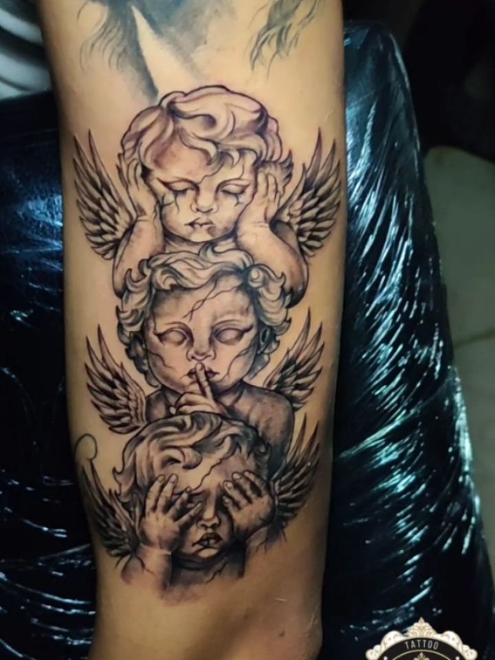 Tatuaje Diseño Angeles , Para Cotización Escribir al WhatsApp, +58 4269995539
Ub…