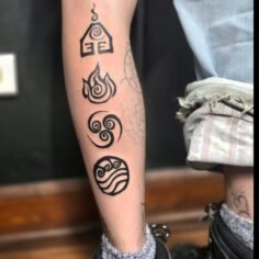 Avatar The last Airbender 
.
.
.
#avatarthelastairbender #4elements #tattoo #ava…