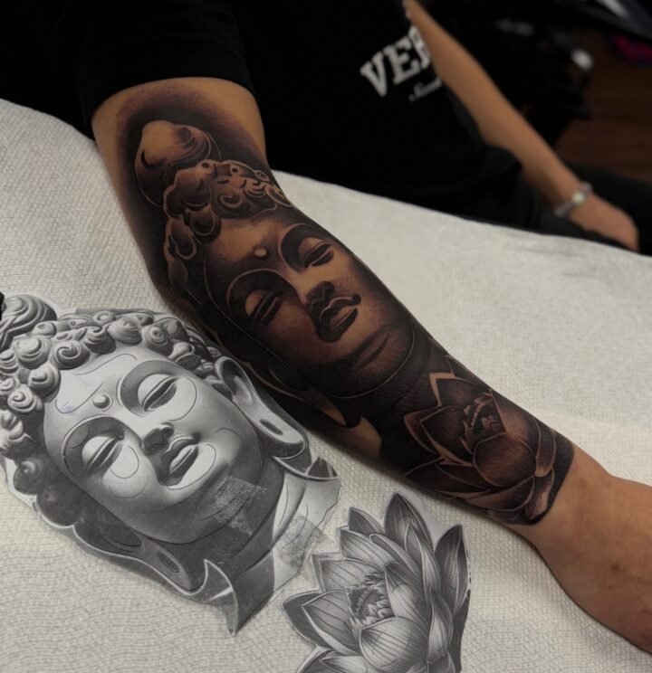 #tattoo #tattooideas #blackandgreytattoo #inked #riverside…