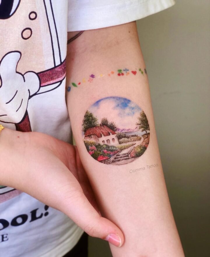 Xăm phong cảnh là một thể loại chắc rằng ai nhìn vào cũng sẽ thích vì nó mang lạ…