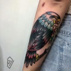 经典题材#tattoo #oldschooltattoo #thebesttraditionalink #traditionalartist #traditio…