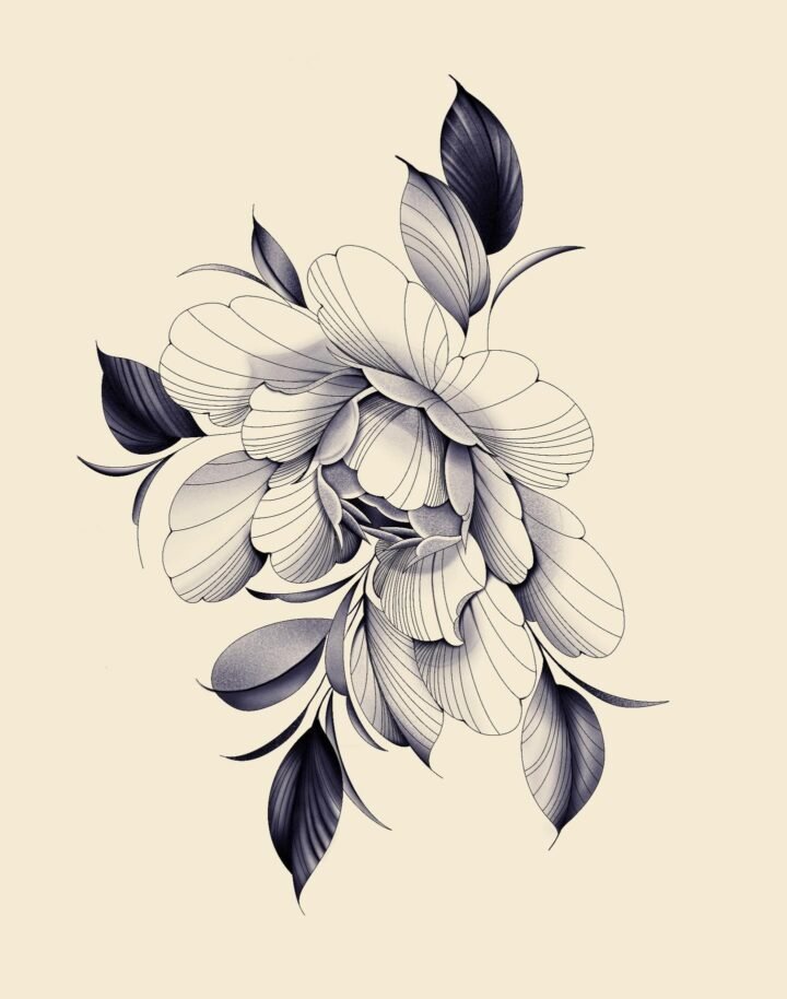 ファインライン　花

#東京タトゥー #彫り師 #彫り師見習い #下北沢タトゥー
#タトゥーアーティスト #見習い
#tokyotattoo #tattoo #…