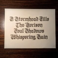 ✧A Stormhead Fills The Horizon
Foul Shadows Whispering Ruin
But From This Darkne…