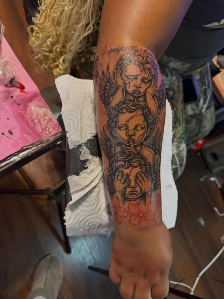 Imperfectly beautiful, always 
Half sleeve By @inkdbybrazyy
Contact (404) 916-67…