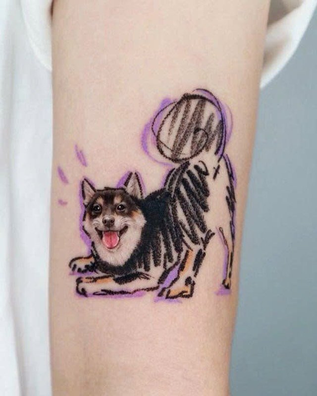 Husky Tattoo 
.
.
.
Feel free to message me for requests!
#womentattoo #mentatto…
