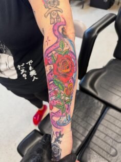 Had a blast doing this piece! @wickedfastskincare  and @dynamiccolor supply me! …