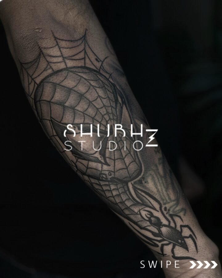 BOOK YOUR TATTOO 
.
ARTIST:- @shubhu___8 
.
#tattoo #spiderman #tattoostudio #ar…