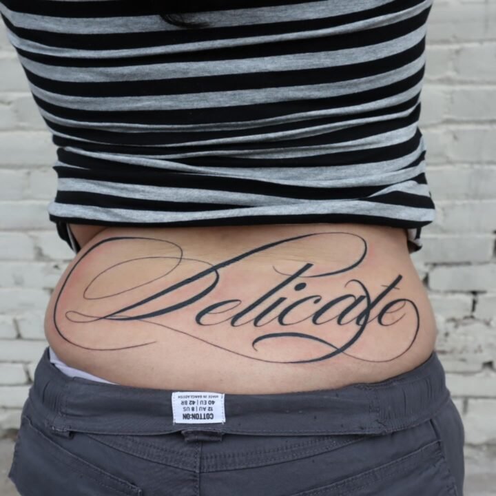 Script from today 
Done @allgoodla 
–
–
–
–
#tattoo #script #explorepages #lette…