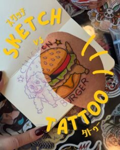 sketch vs tattoo
Todas desenhadas do 0 com mt carinho 

Orçamentos e agendamento…