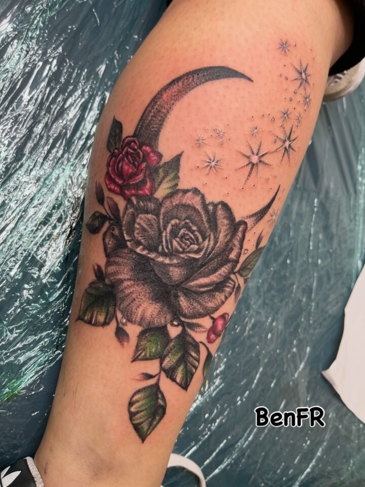 Flower moon… #flower #moon #tattoo #ink #life…