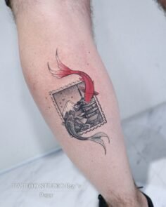 【鯉 × 切手】Koi fish × Japanese Stamp
⁡
Tattooed by Peter @petertattoo888 
⁡
_______…