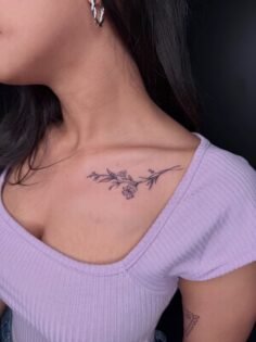 Book your slots trident  

#collarbonetattoo #tattoo #floraltattoo #torontotatto…