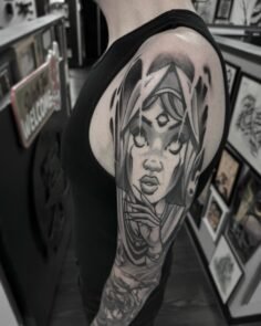 WITCHY WOMAN  @asifitmatterspodcast @_hellasad 
#tattoo #tattooist #fypageシ゚…