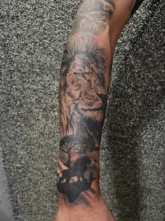 #tattoo #artnapele #tattooleao #tattoopaiefilho…