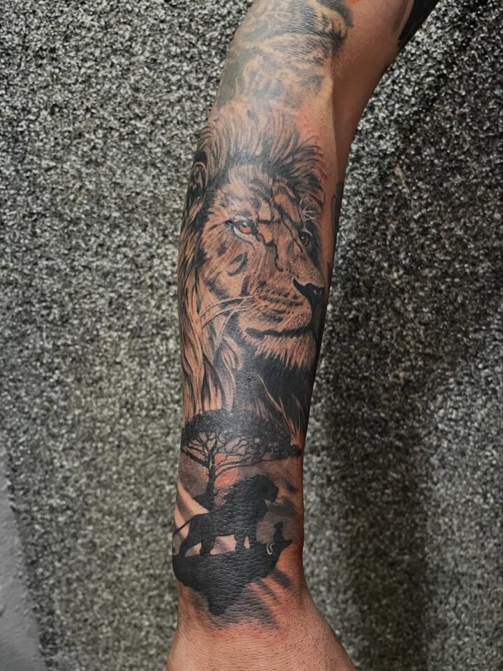 #tattoo #artnapele #tattooleao #tattoopaiefilho…