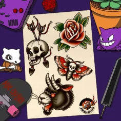 Flashs dispo en couleur ou en noir et gris 
Réservation par DM insta ou via : fo…