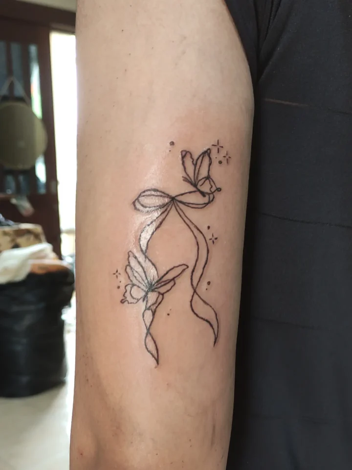 Got to do a smol tattoo before going back to miri today~
.
Thank you sister hong…