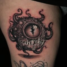 … I see you  #monstertattoo #tattoo #brainmonster #creepytattoo #creature…