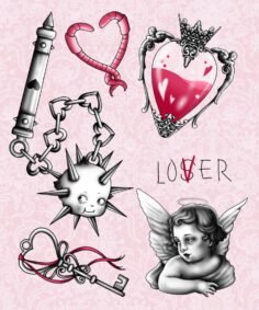 Valentines flash
All designs available! Mace in b+g and everything else b+g with…